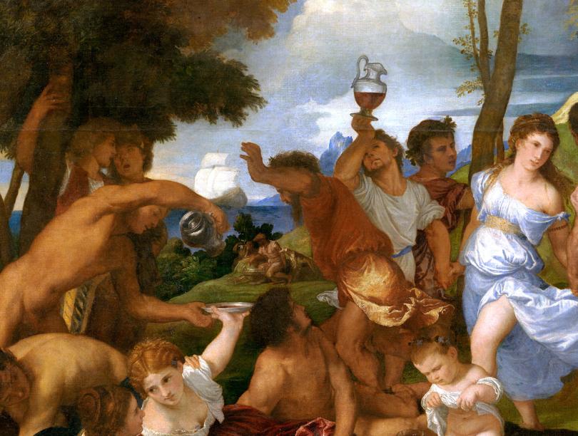 "Bacchanal of the Andrians" by Titian